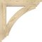 Ekena Millwork Thorton Traditional Rough Sawn Bracket w/ Offset Brace, Douglas Fir, 6"W x 28"D x 28"H BKT0604X28X28THR01RDF - alternate 2